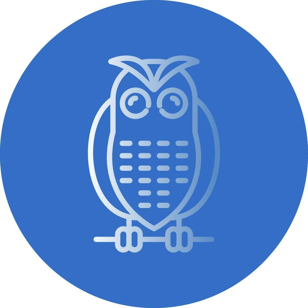 Snowy owl Vector Icon Design