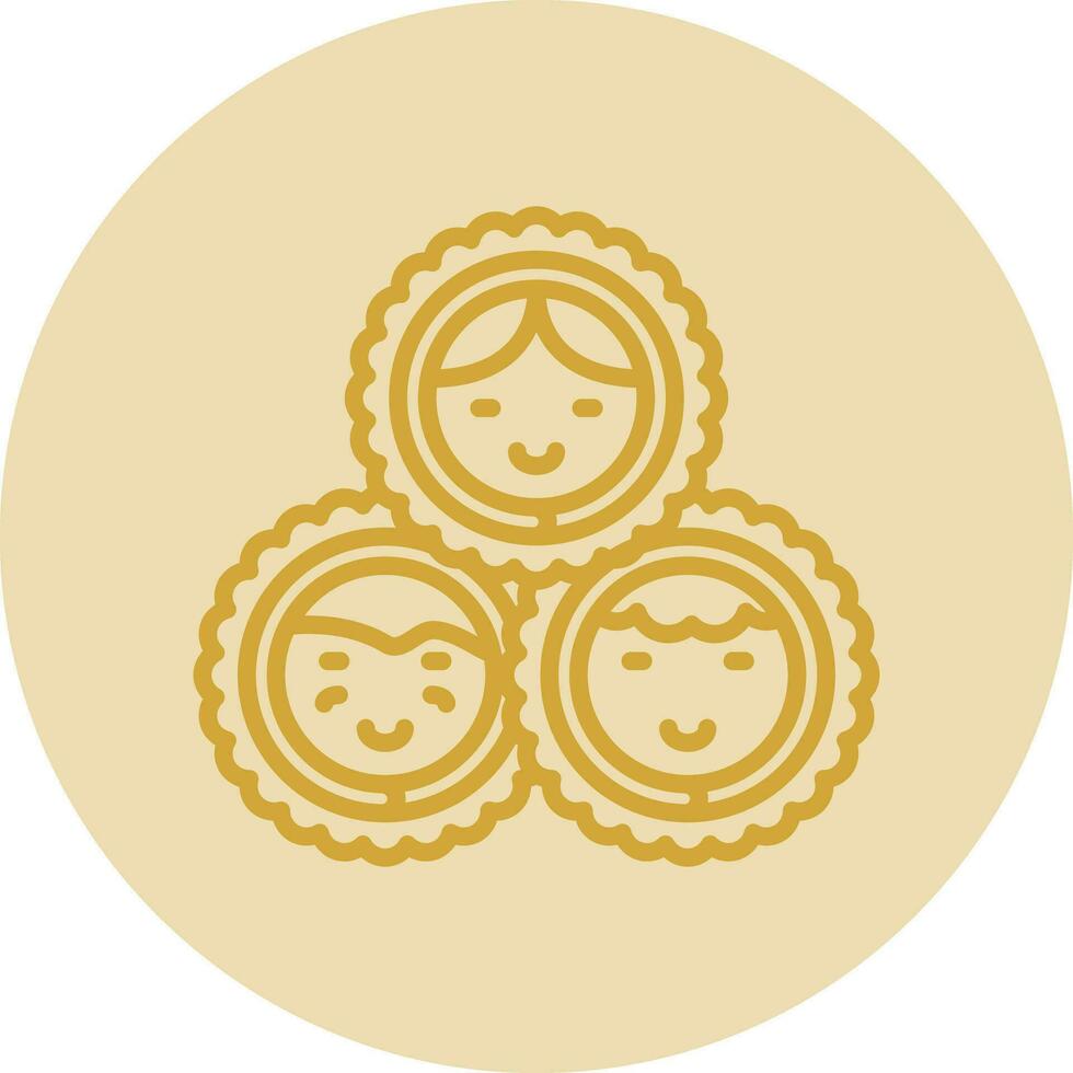 Eskimo family Vector Icon Design