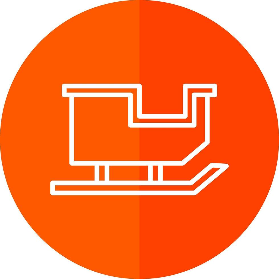 Sled Vector Icon Design