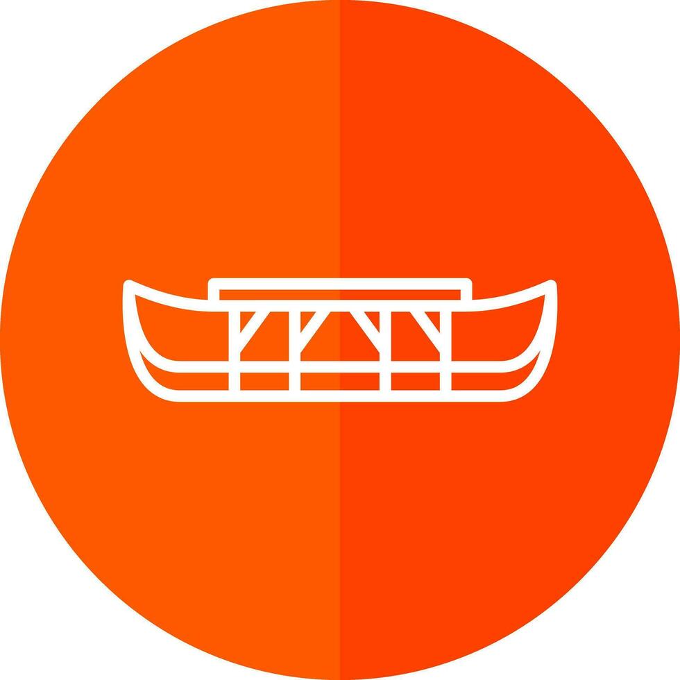 Eskimo kayak Vector Icon Design