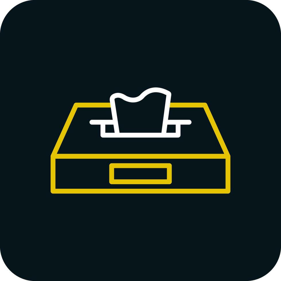 Tissue Box Vector Icon Design