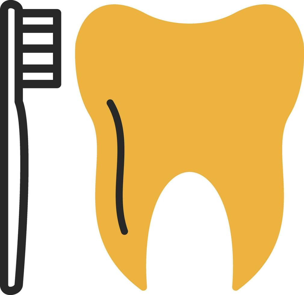 Tooth Brush Vector Icon Design