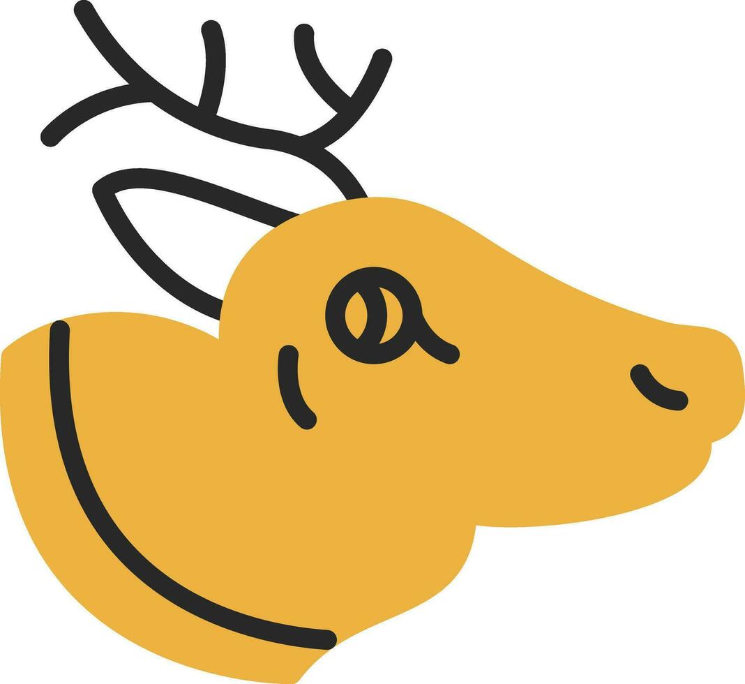 Reindeer Vector Icon Design