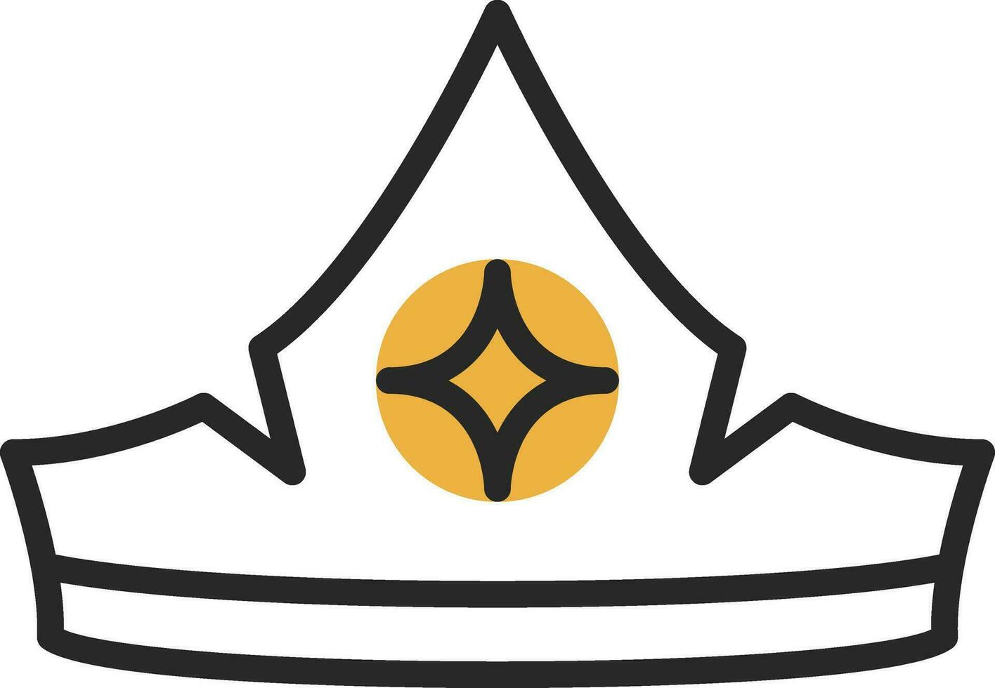 Aurora crown Vector Icon Design