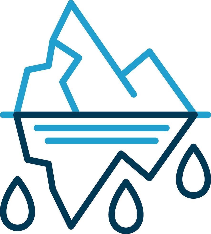 Glacier Vector Icon Design