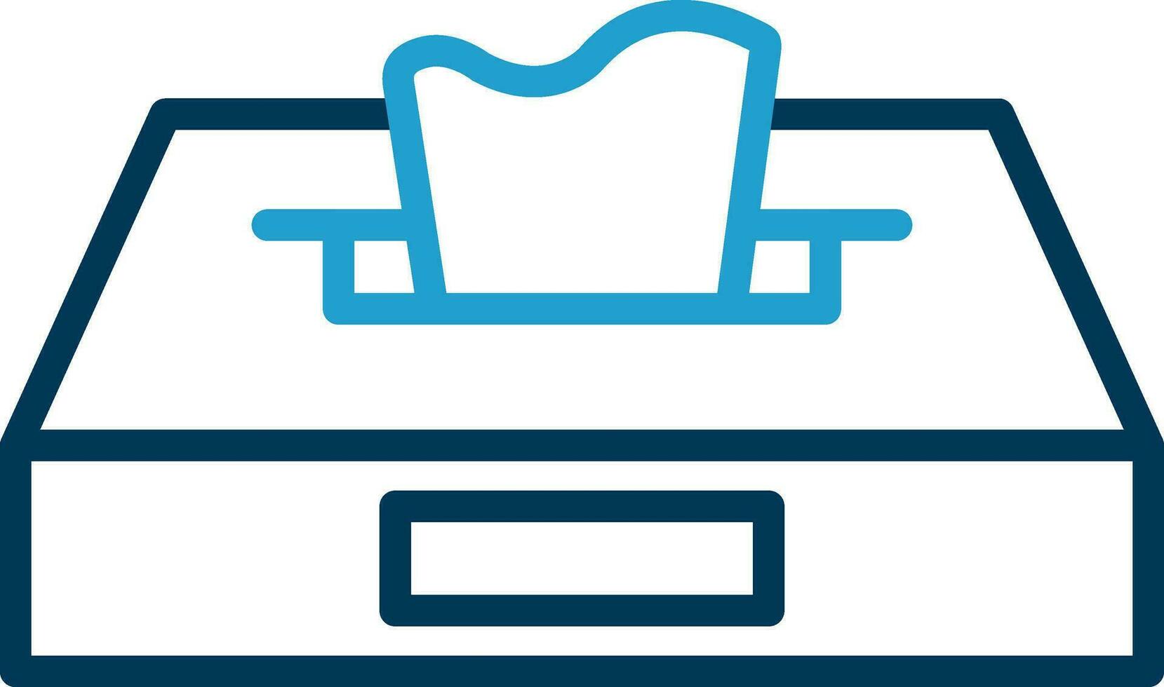 Tissue Box Vector Icon Design