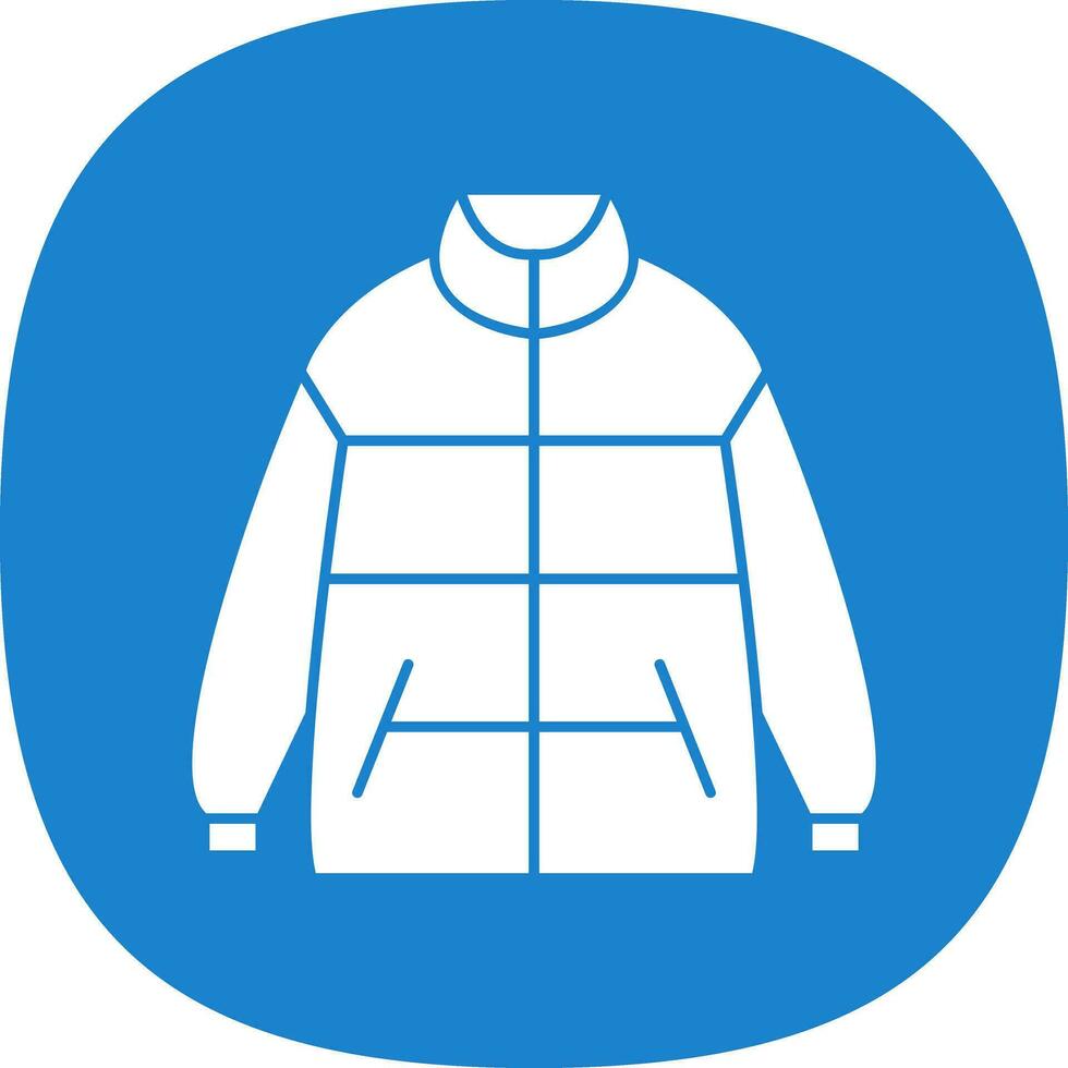 Winter jacket Vector Icon Design