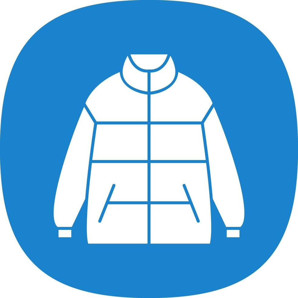 Winter jacket Vector Icon Design