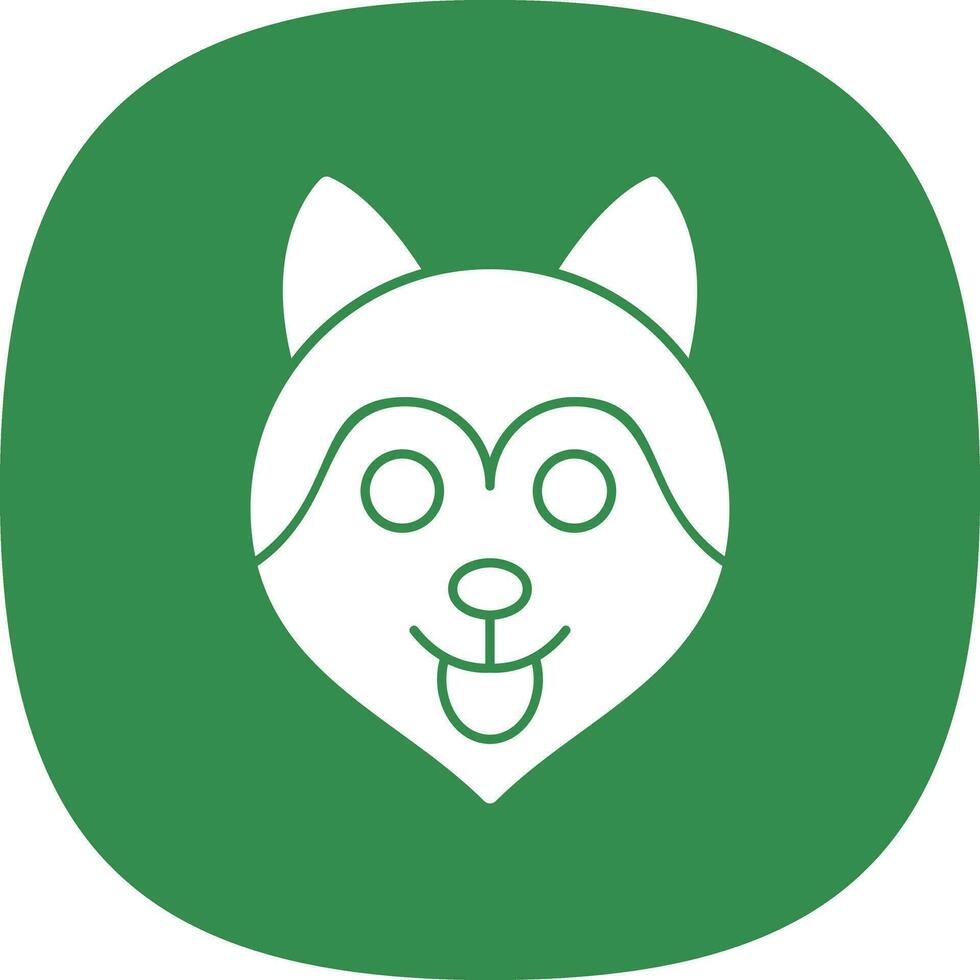 Husky Vector Icon Design