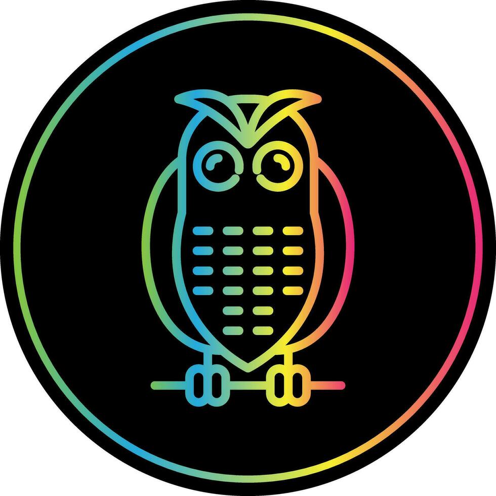 Snowy owl Vector Icon Design