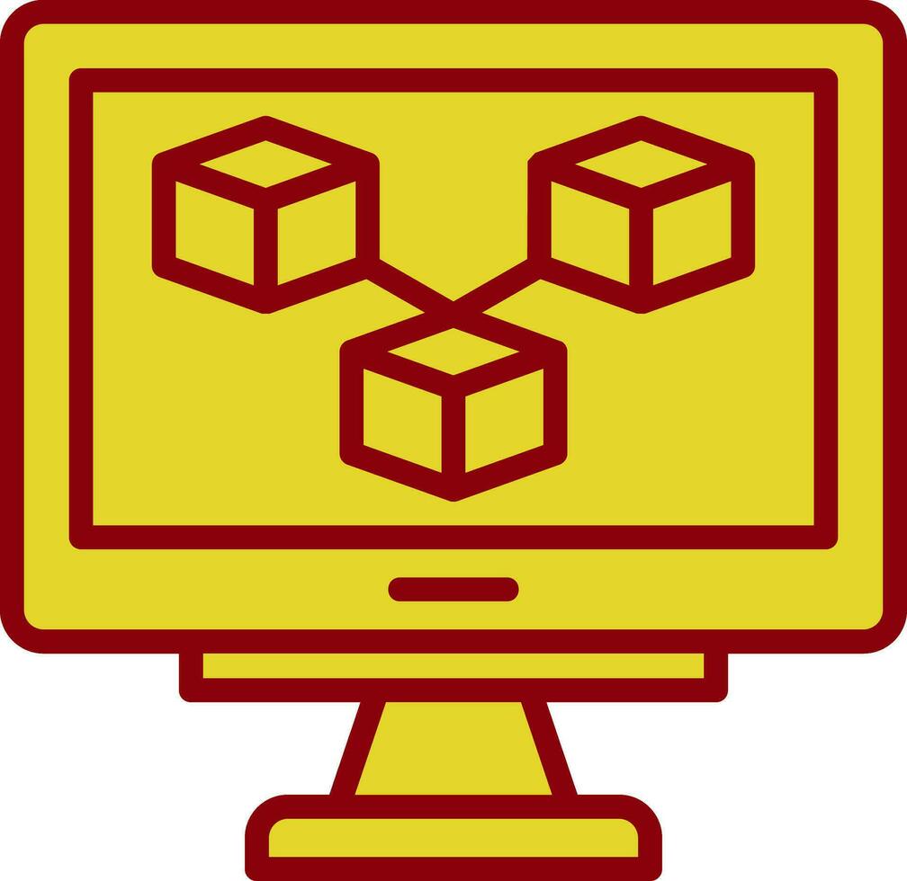 Blockchain Vector Icon Design