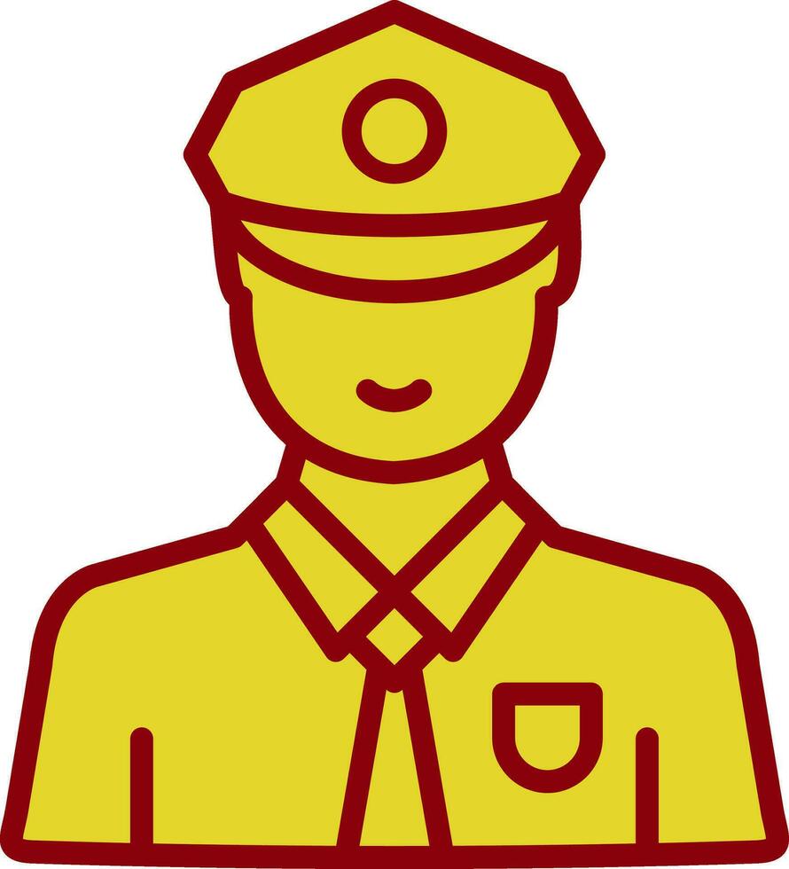 Security Guard Vector Icon Design