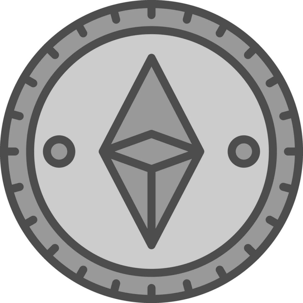 ethereum monedas vector icono diseño