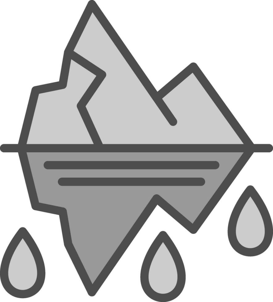 Glacier Vector Icon Design