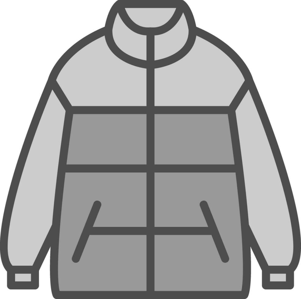 Winter jacket Vector Icon Design