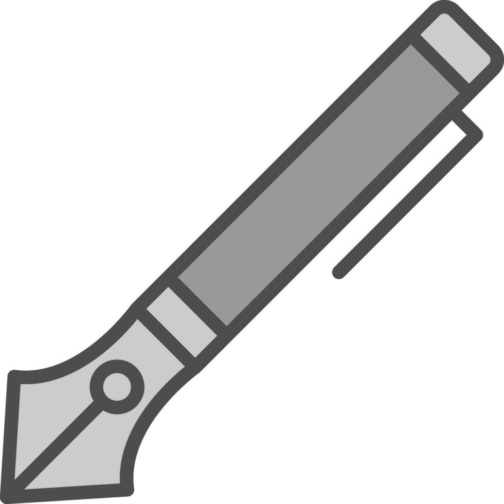 Ink Pen Vector Icon Design