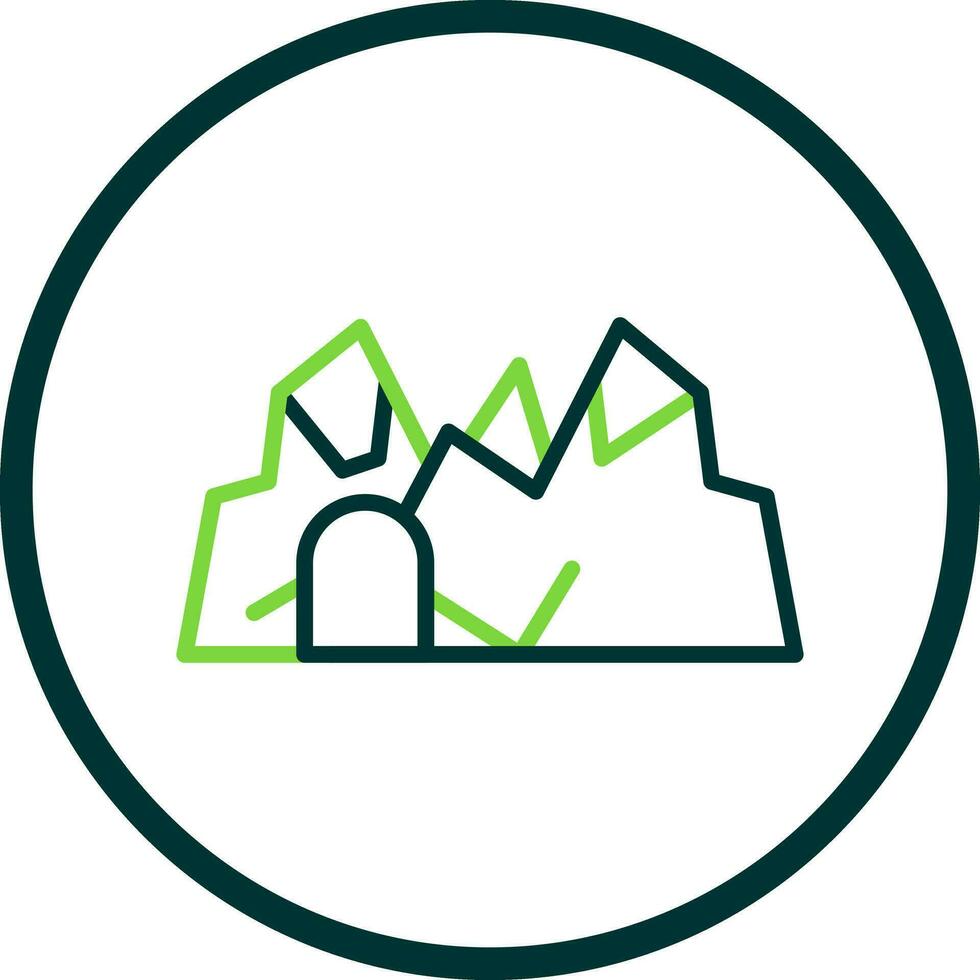 Ice cave Vector Icon Design