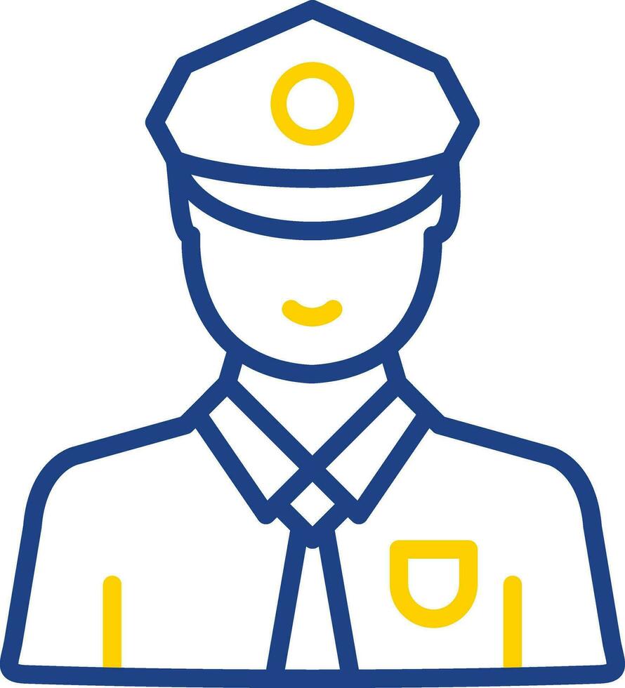Security Guard Vector Icon Design