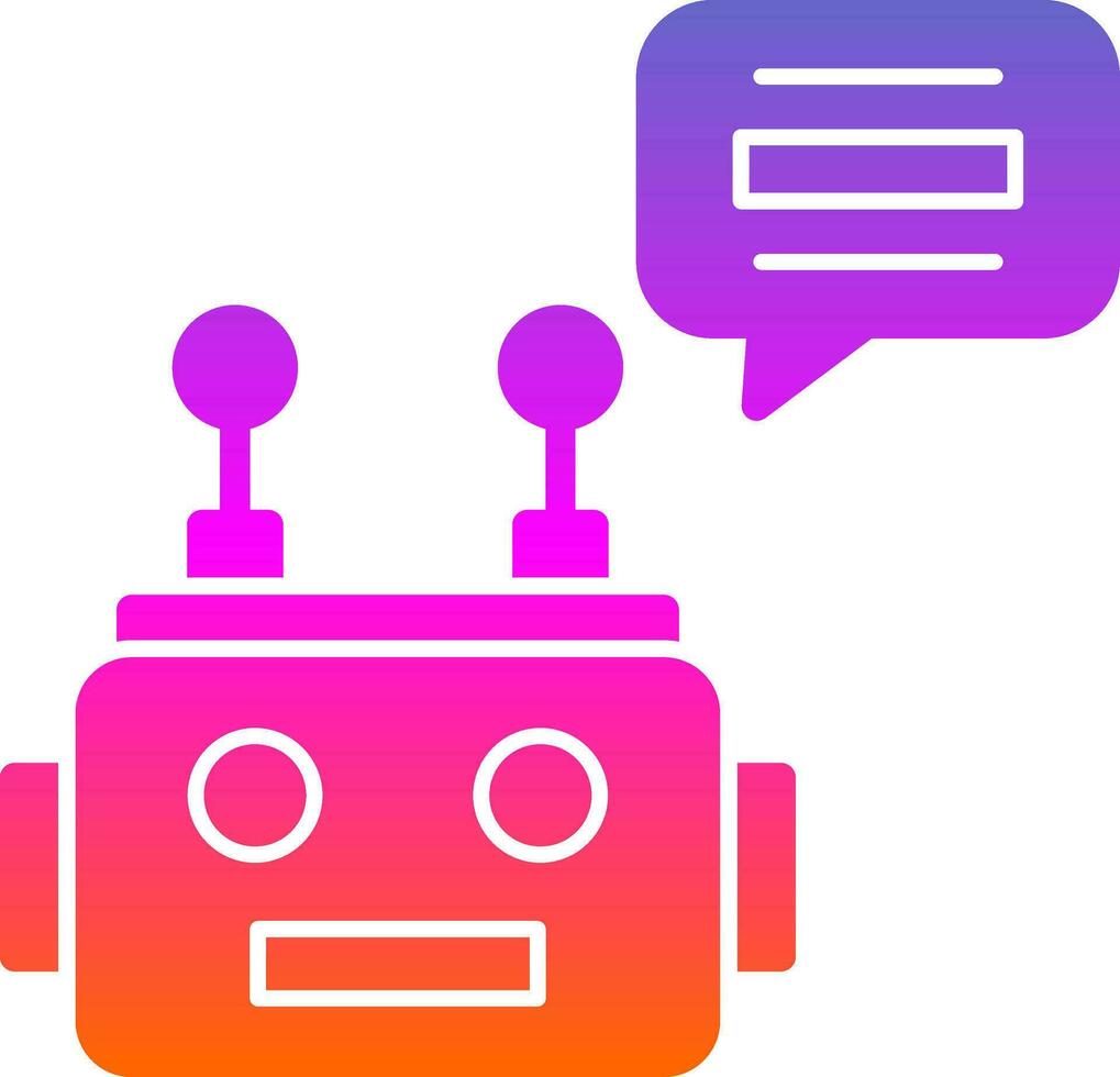 Chatbot Vector Icon Design