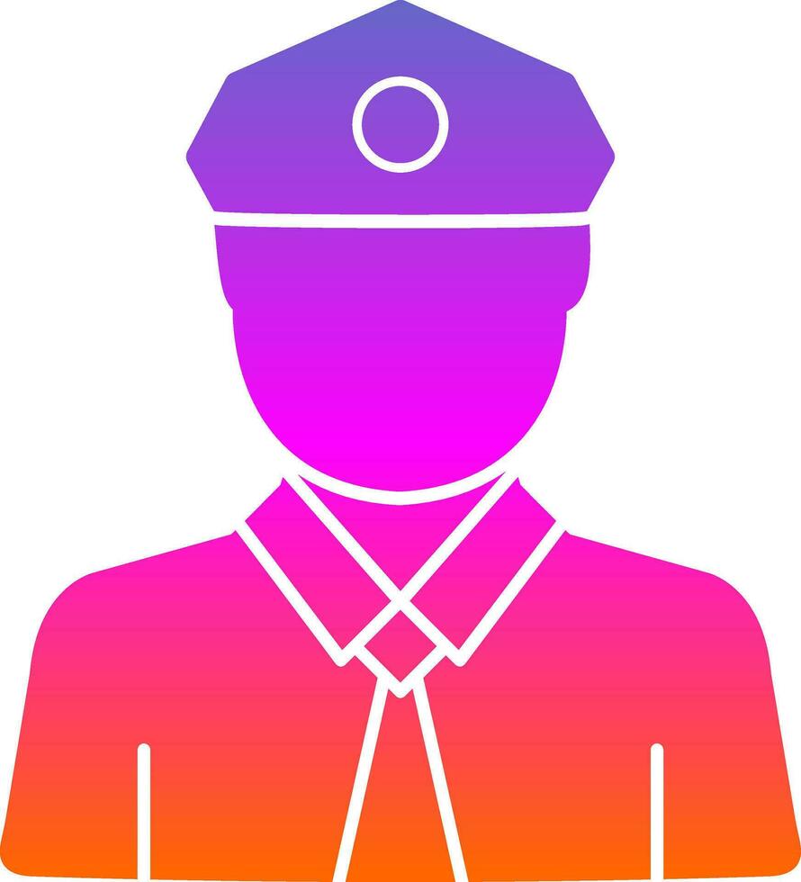 diseño de icono de vector de guardia de seguridad