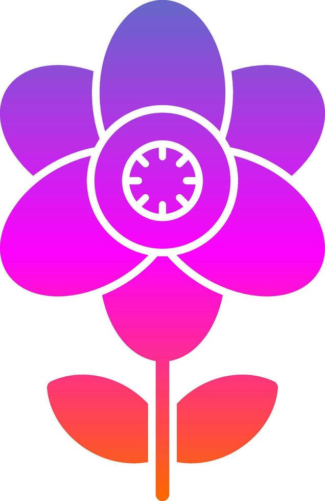 Arctic poppy Vector Icon Design