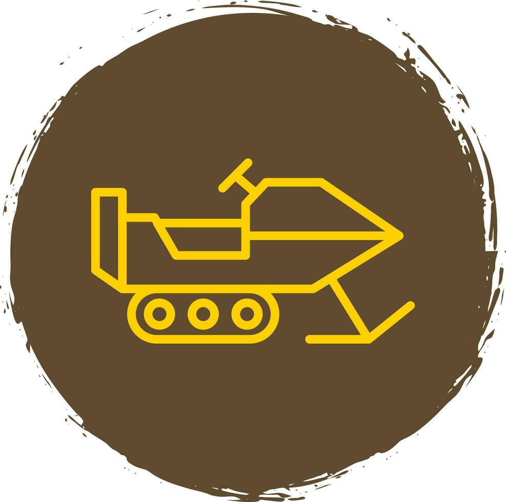 Snowmobile Vector Icon Design