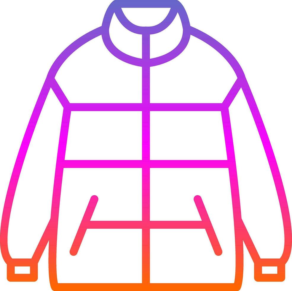 Winter jacket Vector Icon Design