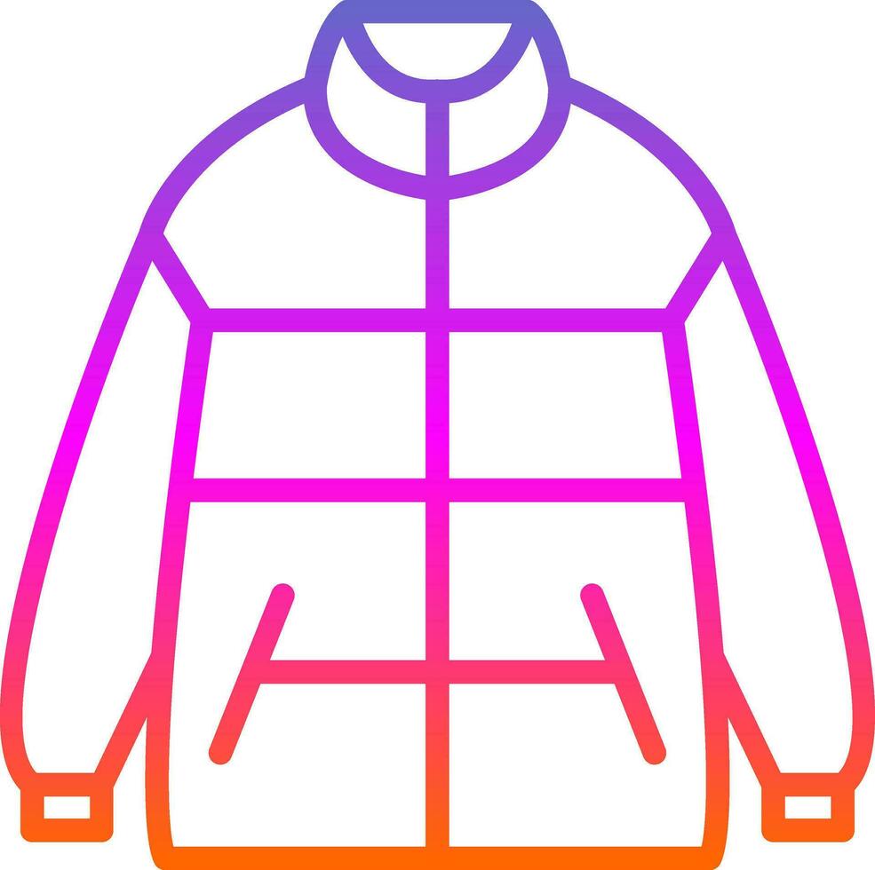 Winter jacket Vector Icon Design