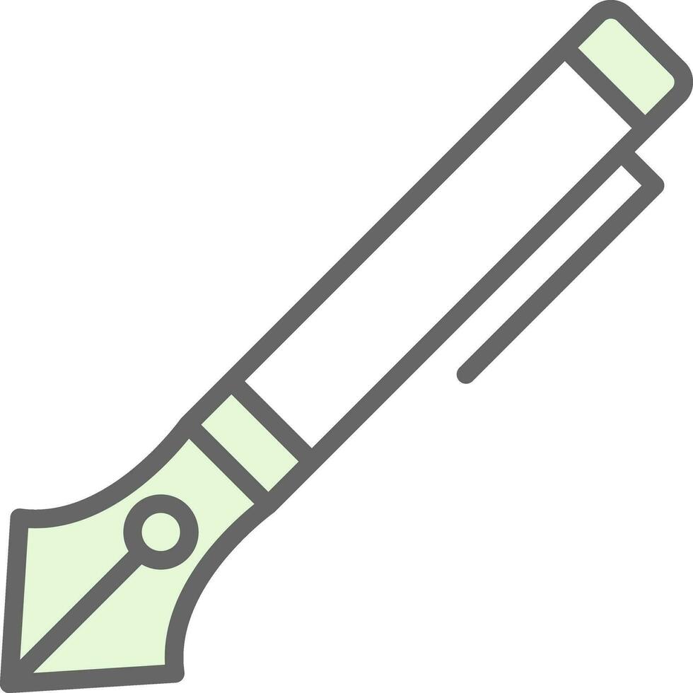 Ink Pen Vector Icon Design