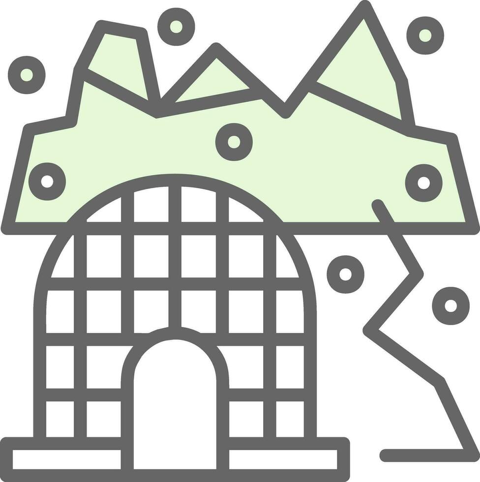 Arctic tundra Vector Icon Design