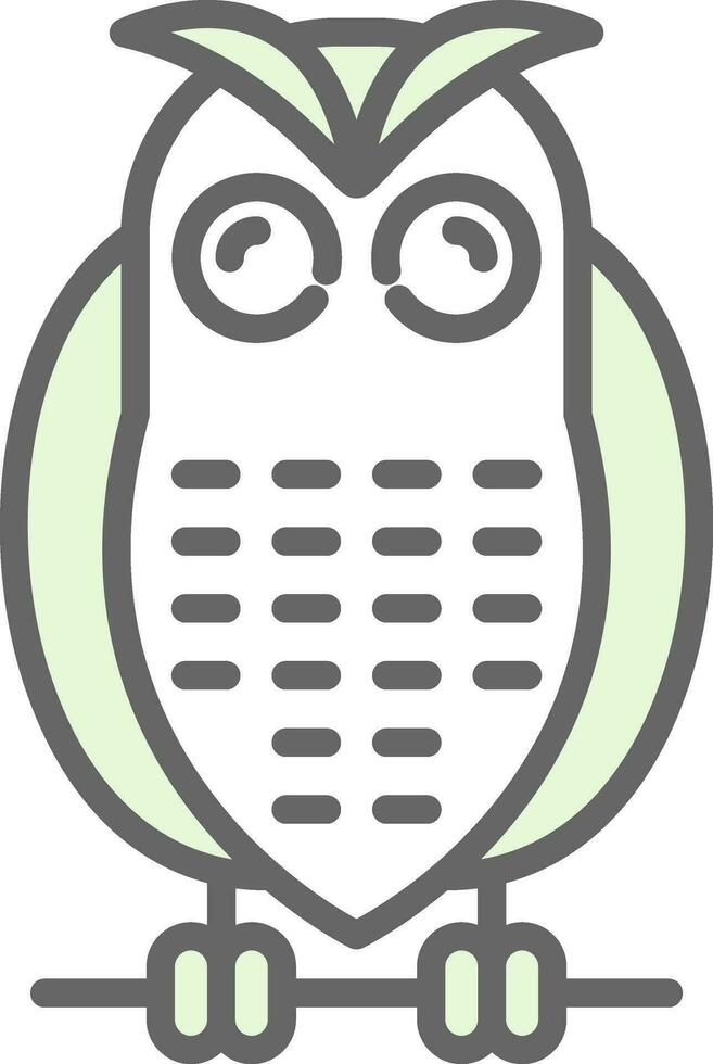 Snowy owl Vector Icon Design