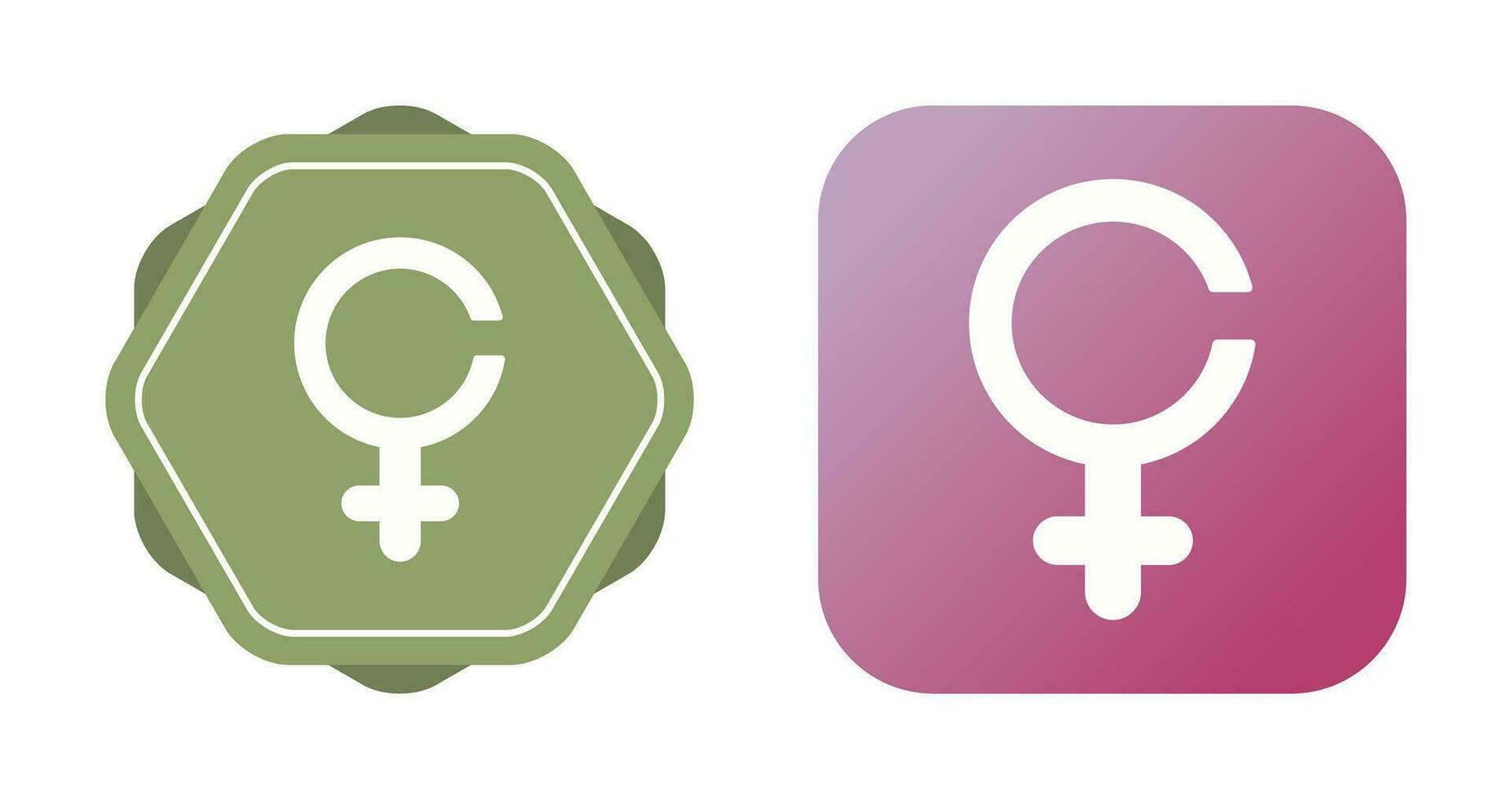 icono de vector de signo femenino