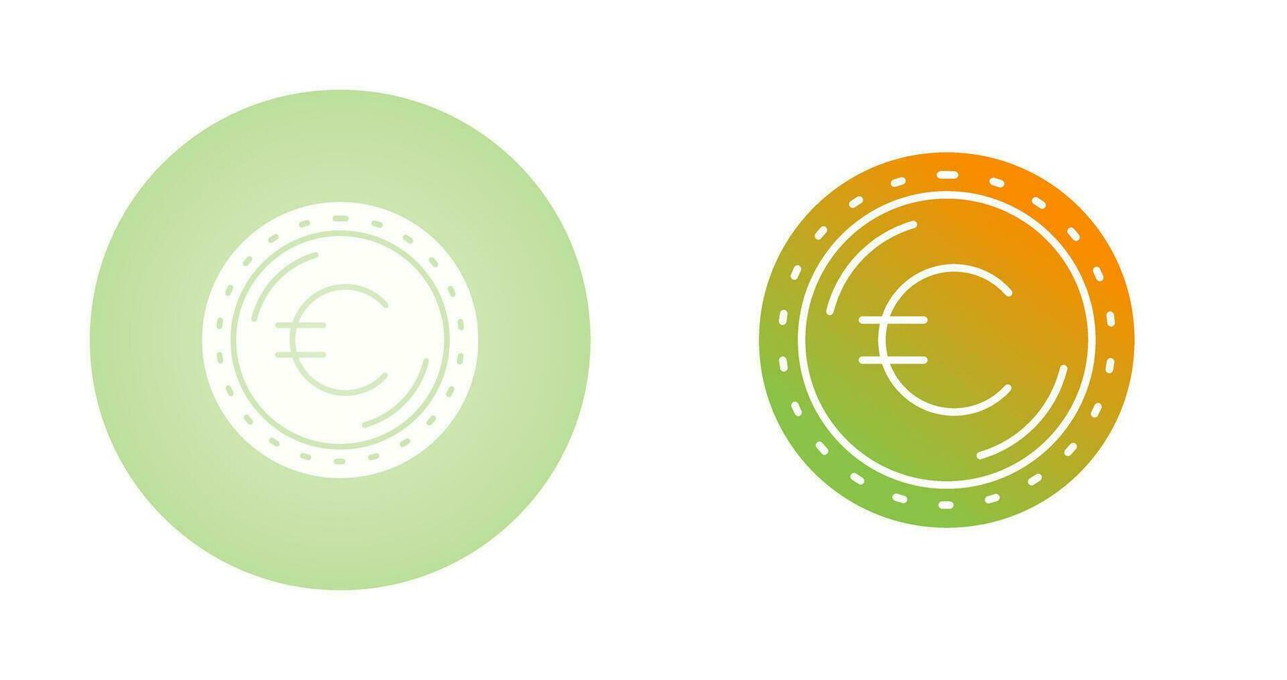 icono de vector de moneda euro