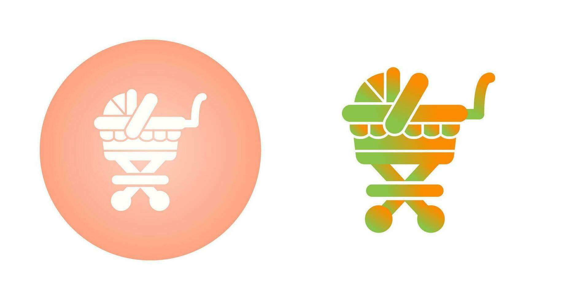 Baby Carriage Vector Icon