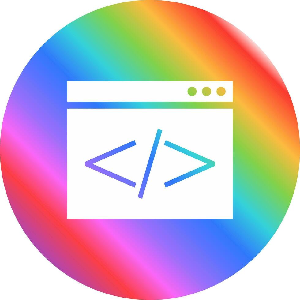 icono de vector de codificación html