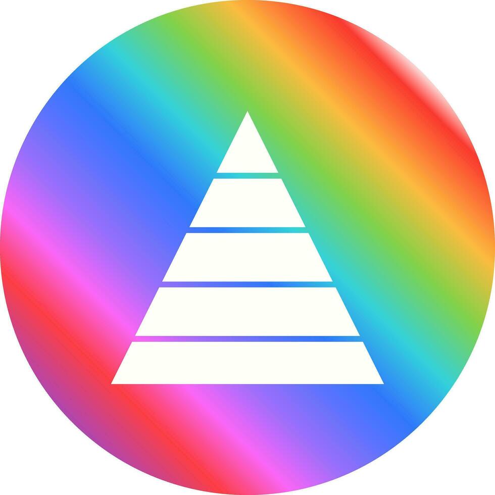 Pyramid Graph Vector Icon