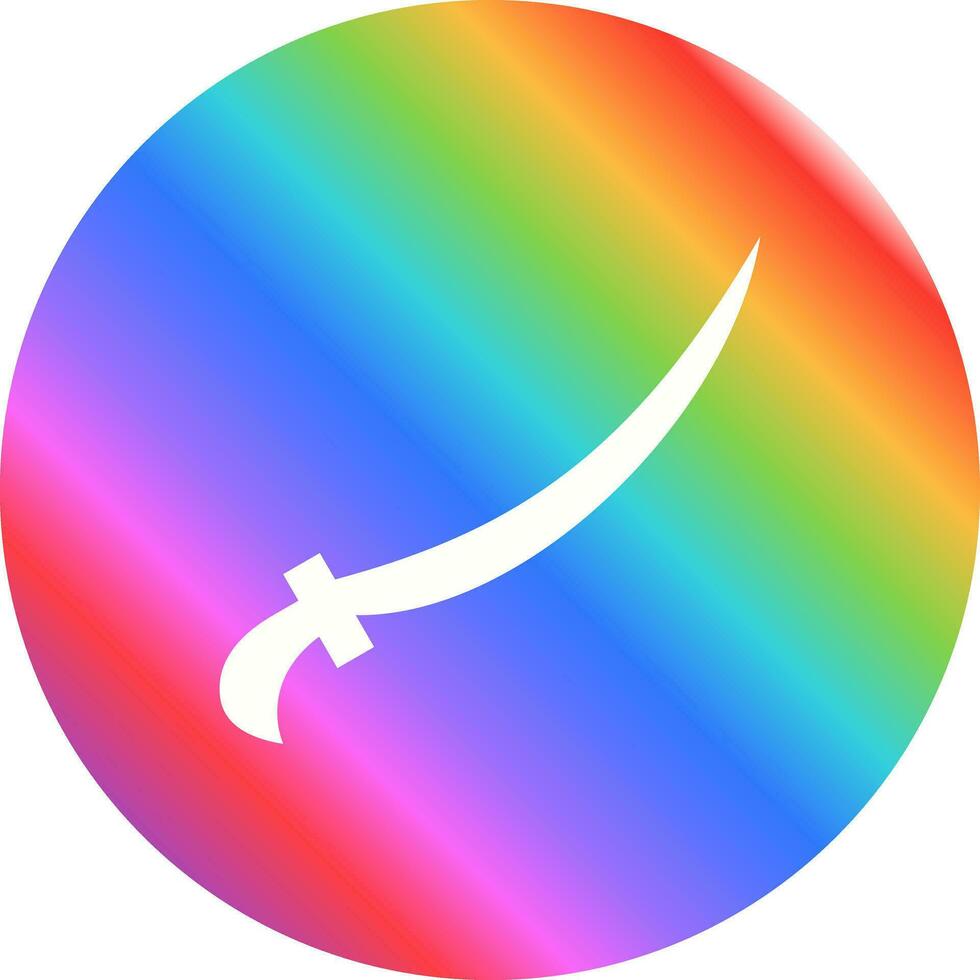 Arabic Sword Vector Icon