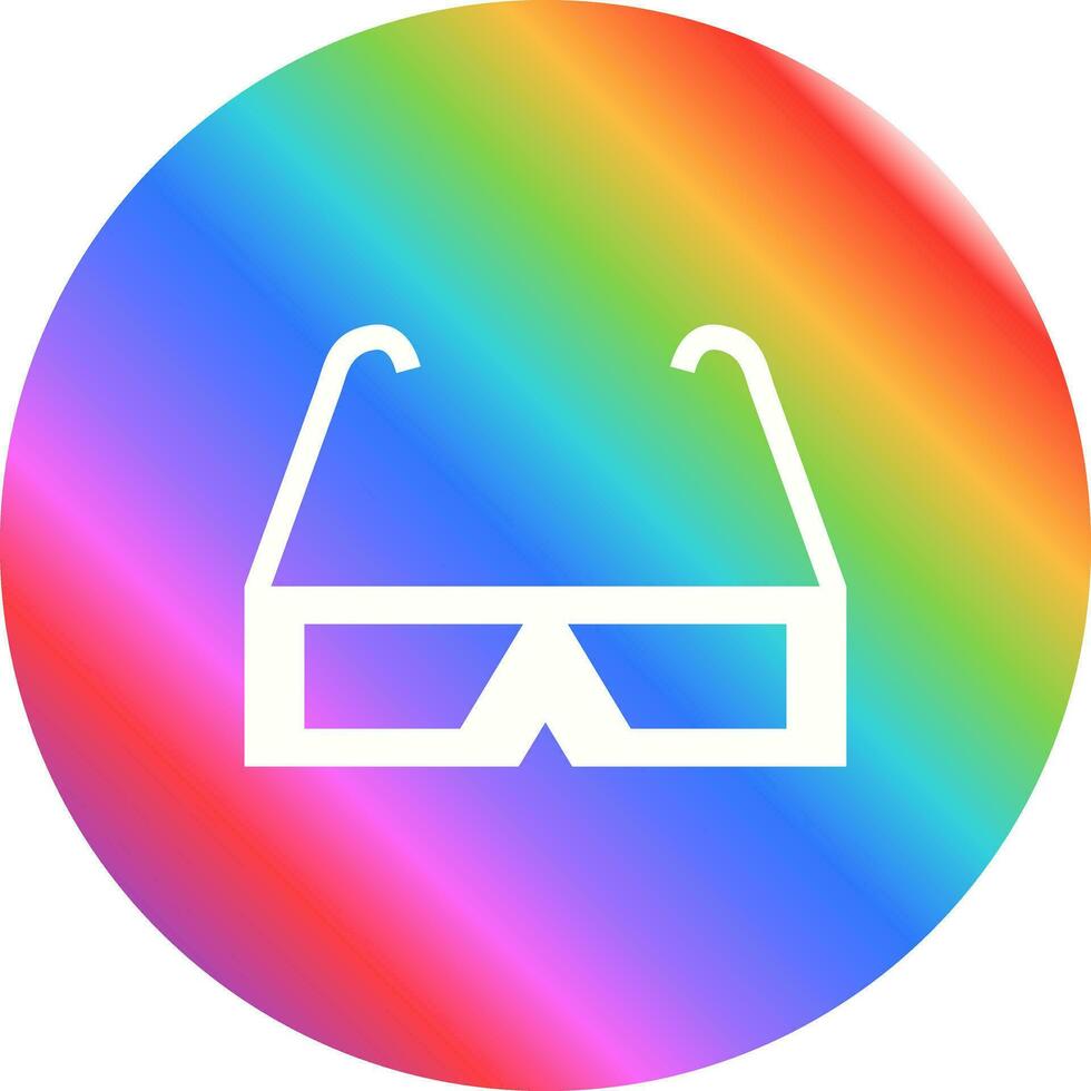 3D glasses Vector Icon