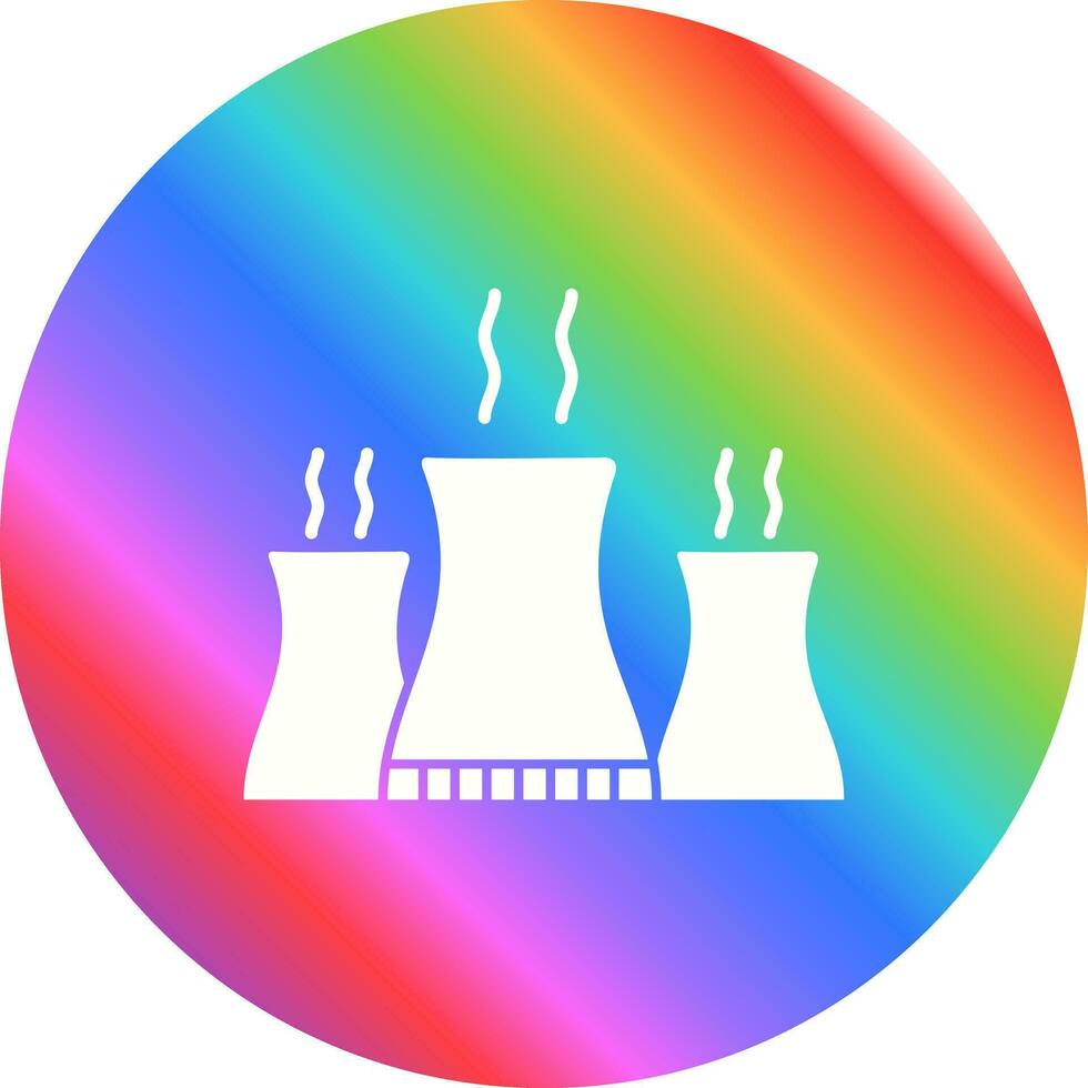 Nuclear Plant Vector Icon