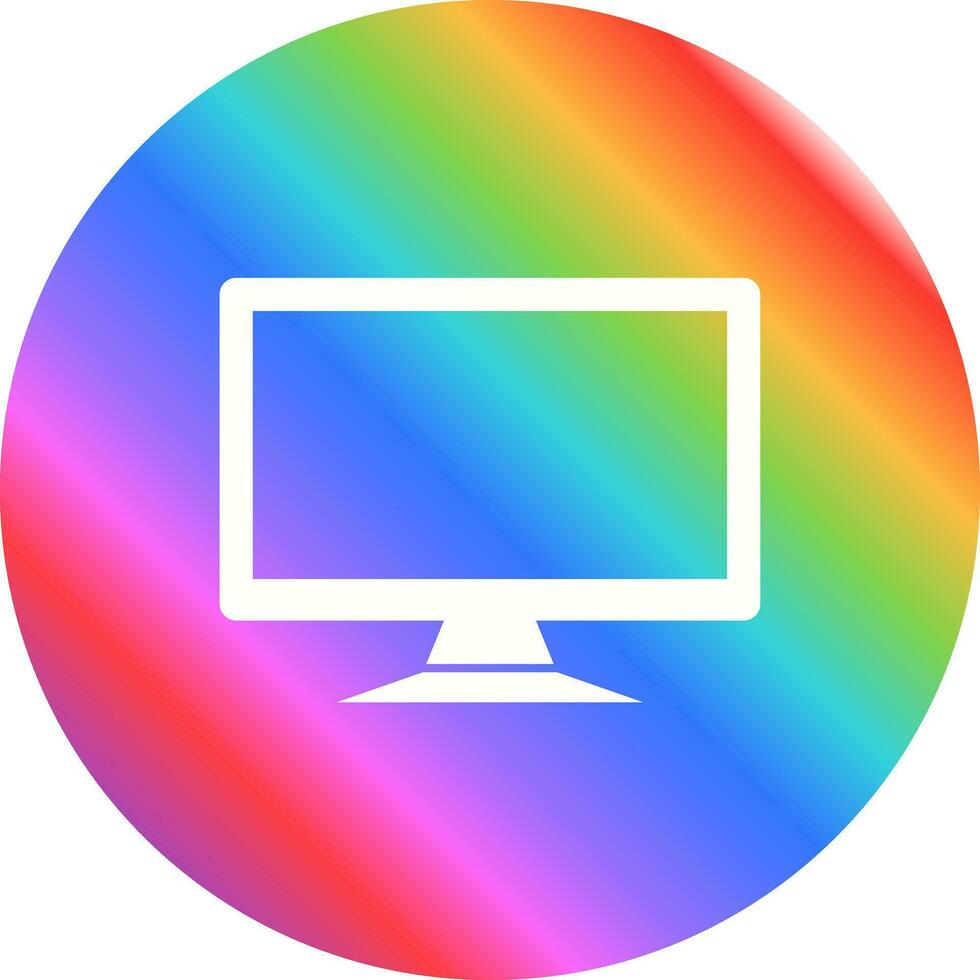 LCD Screen Vector Icon