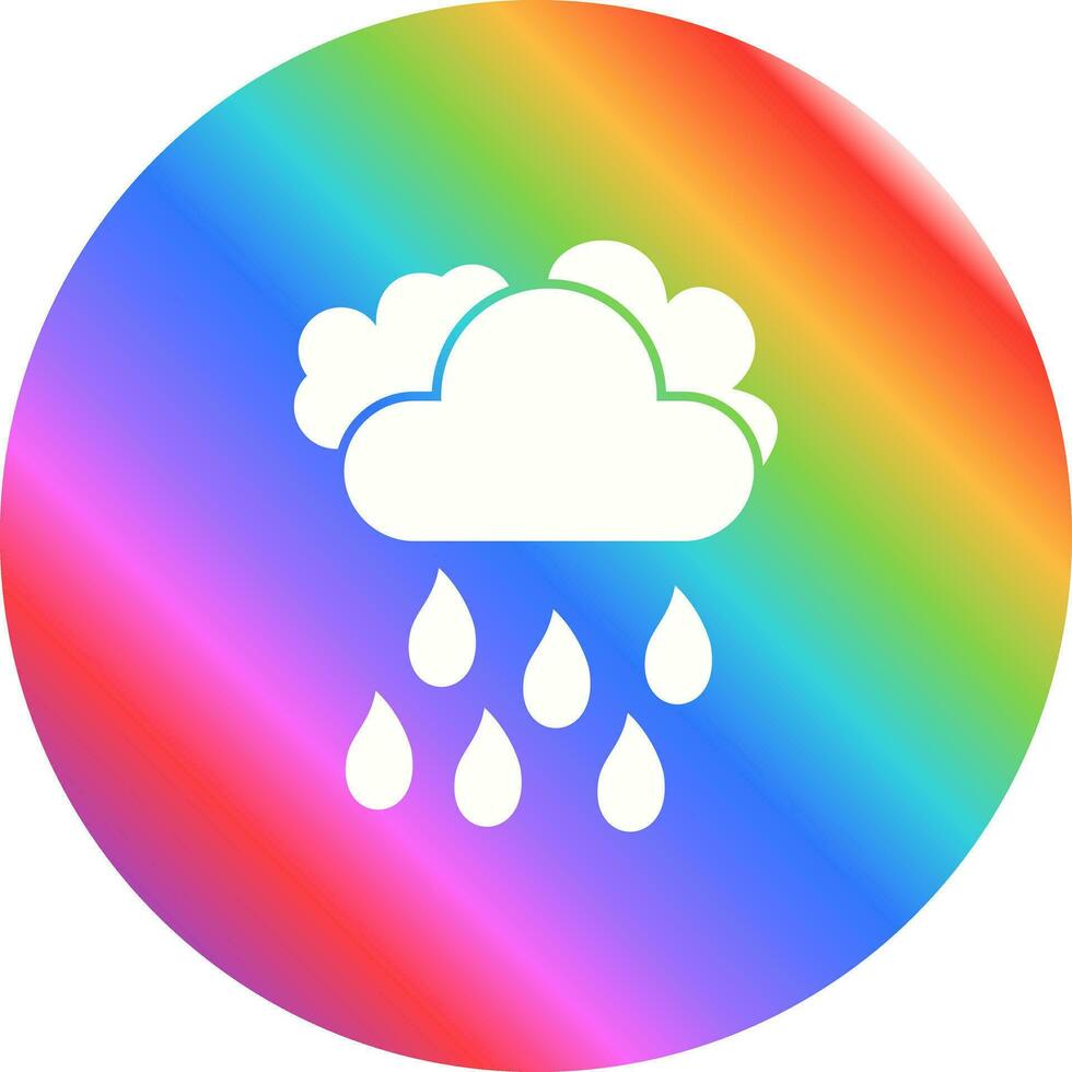 Light Rain Vector Icon
