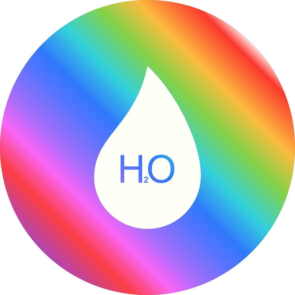 H2O Vector Icon