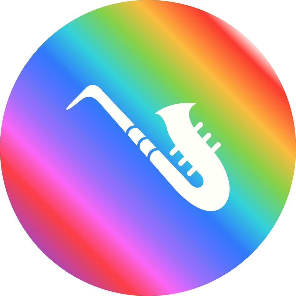 icono de vector de saxofón