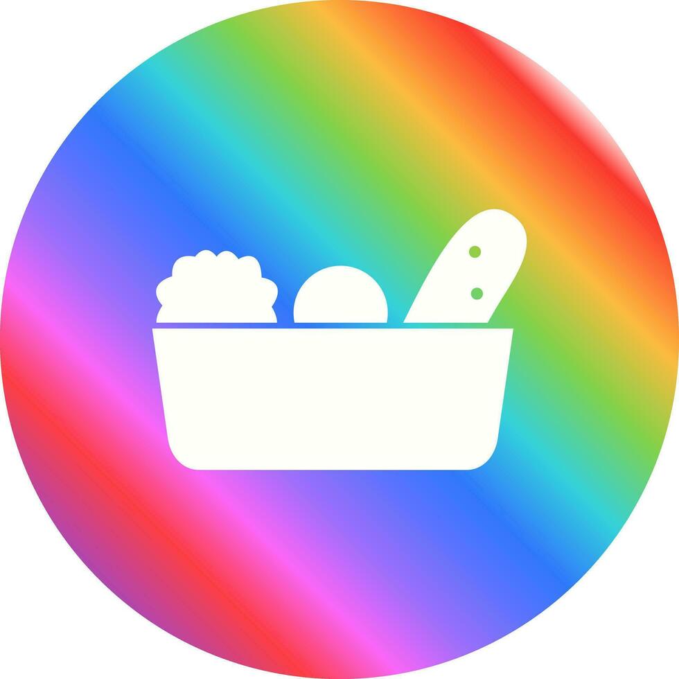 Vegetable Basket Vector Icon