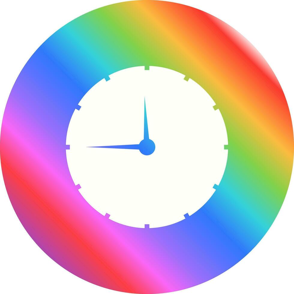 icono de vector de reloj de pared