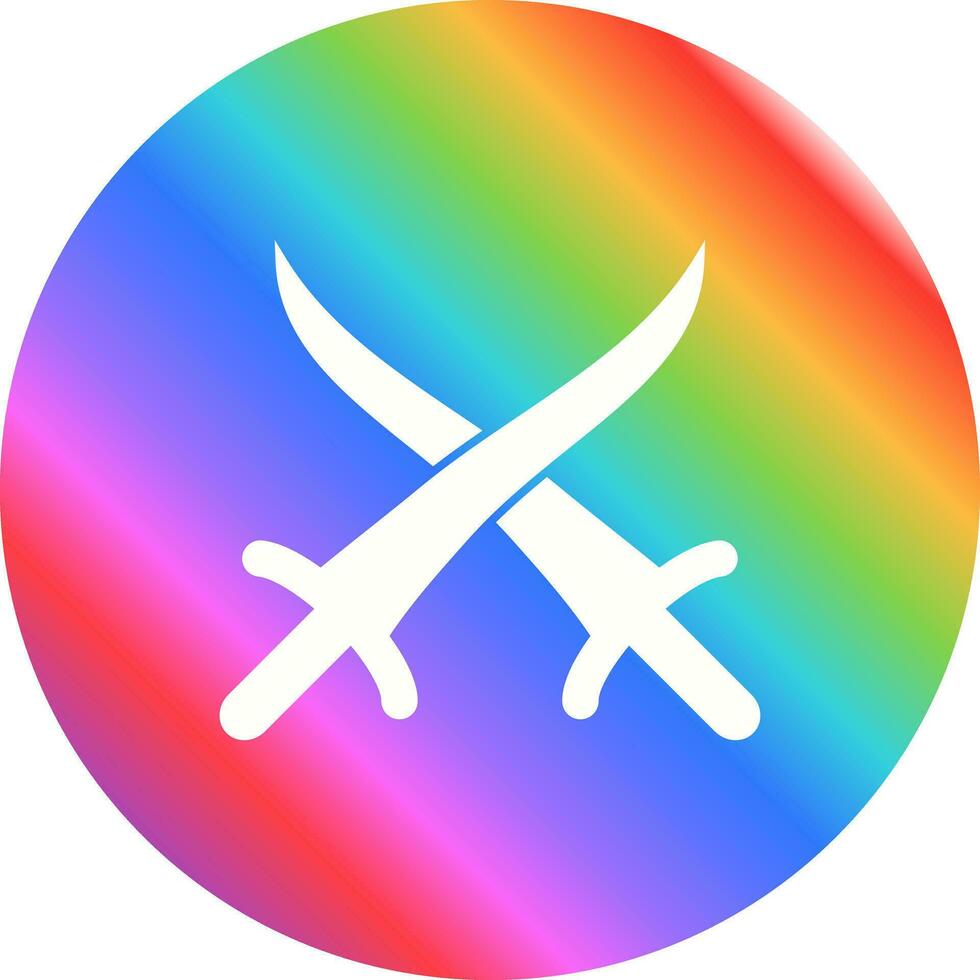 Sword Fighting Vector Icon