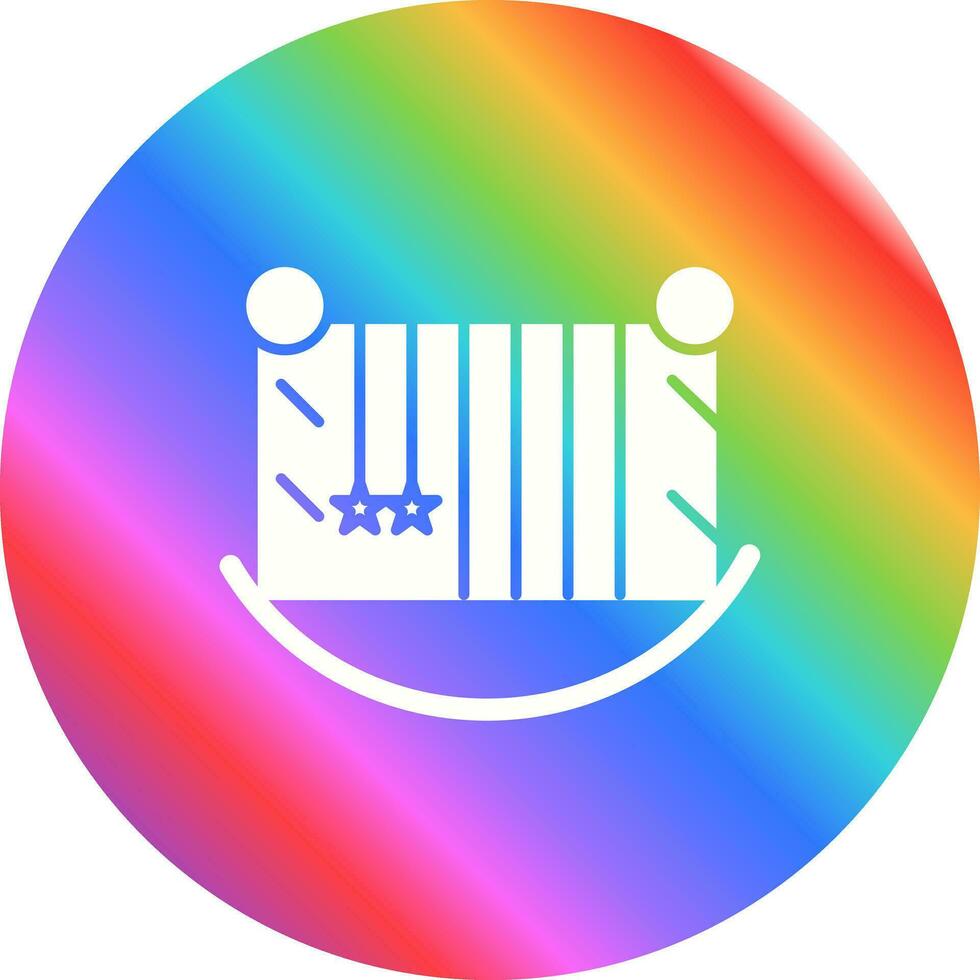 Baby Cot Vector Icon