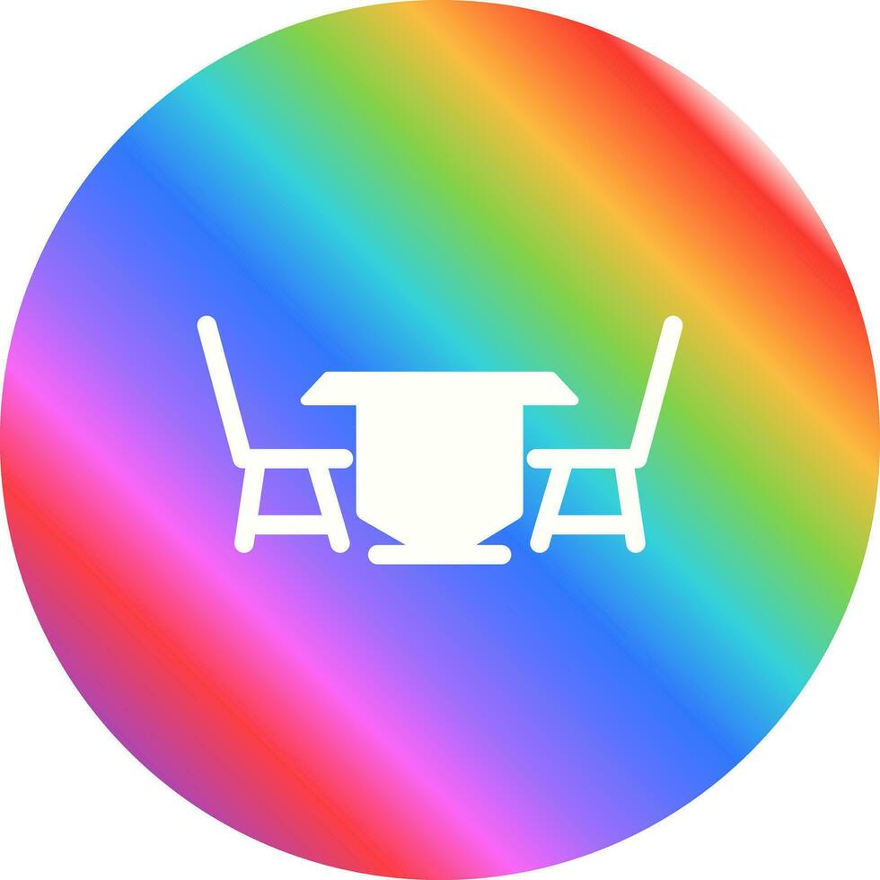 Lunch Table Vector Icon