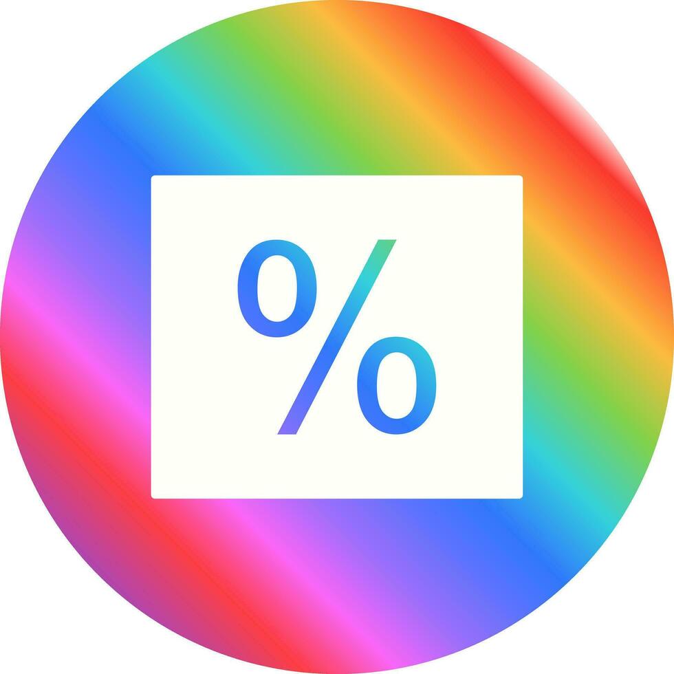 Percentage Vector Icon