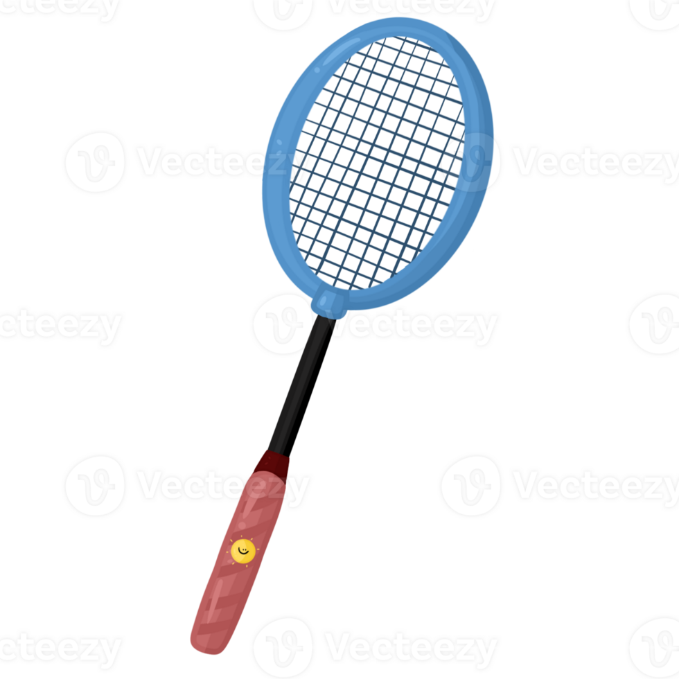 Cute badminton racket png